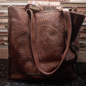 Patricia Nash leather shoulder bag